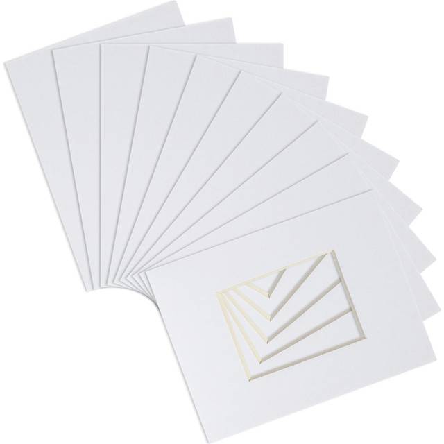 A4 Frame Picture Mounts - for A5 (6" x 8") Image - Pack of 10 - White