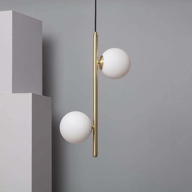 Edit Moonlight 2 Light Ceiling Pendant - Gold