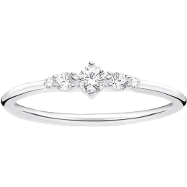 Thomas Sabo Ring Stacker, White, Size 54, Women