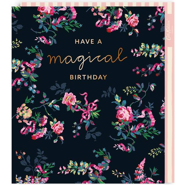 Ribbon Floral Large Birthday Card