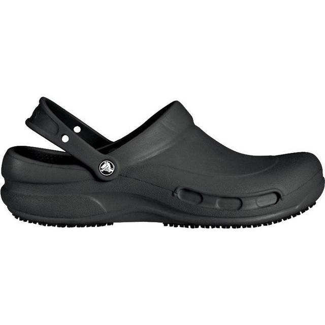 Crocs Men's Women's Bistro Clogs Black Non Slip Chef Work Shoes - UK 12
