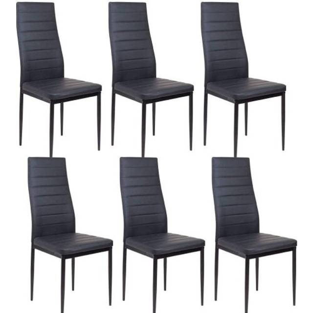 Denver Set of 2 Black Velvet Dining Chairs