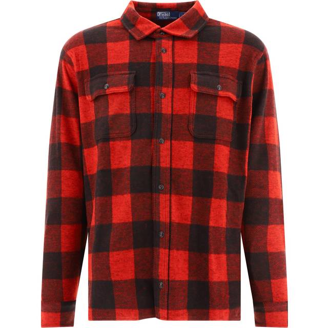Polo Ralph Lauren – Röd- och svartrutig overshirt i flanell