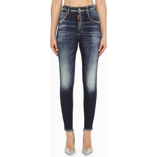 Dark Clean Wash High Waist Twiggy Jeans