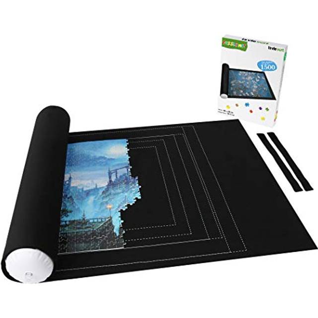 LAVIEVERT Jigsaw Puzzle Storage Mat Roll Up to 1,500 Pieces, Puzzle Saver for Adults & Kids, Environmental Friendly Material
