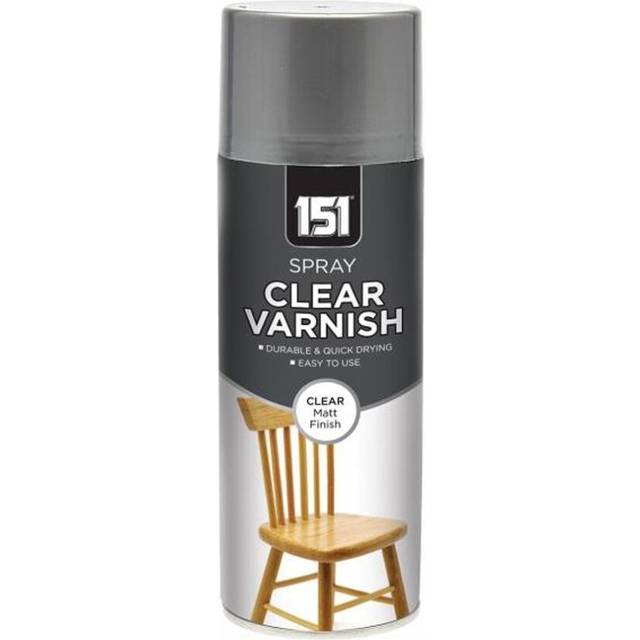 1X Clear Matt Varnish Spray Exterior Interior Aerosol Can 400ml All Purpose