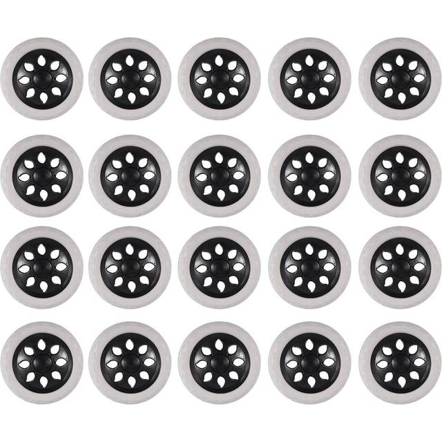 20X Black White Plastic Core Foam Cartwheel Casters