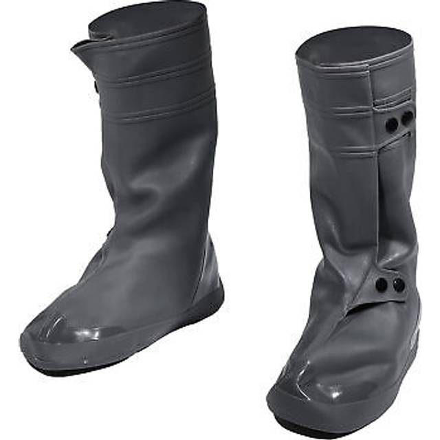 1 pair waterproof shoe cover reusable rain shoes covers deep gray size 3xl