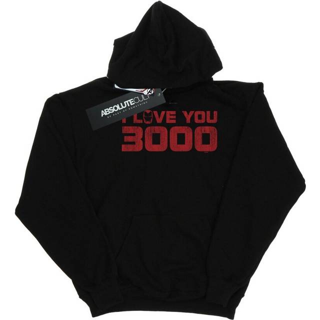 Marvel Womens/Ladies Avengers Endgame I Love You 3000 Distressed Hoodie XXL svart