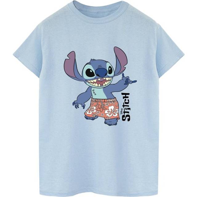 Lilo & Stitch Bermuda Shorts T-Shirt - Baby Blue - XXL