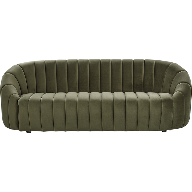 3 Seater Velvet Sofa Dark Green MALUNG