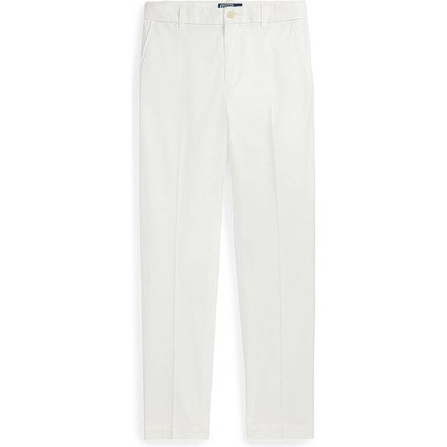 Polo Ralph Lauren, Slim-fit Trousers, female, White, 2XL, Casual White Cotton Joggers