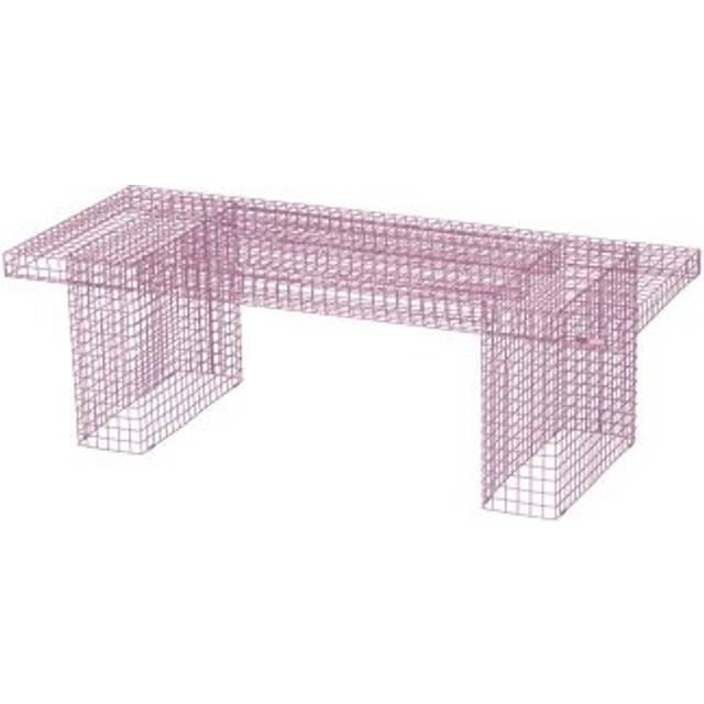 Kalager Design  - Wire Coffee Table  - Kaffe bord - Pink - L130 x D51,5 x H41 cm