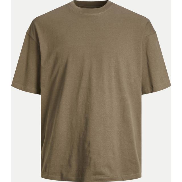 Men's Jack & Jones Mens Bradley O-Neck Short Sleeve T-Shirt - Green - Size: 38/Regular