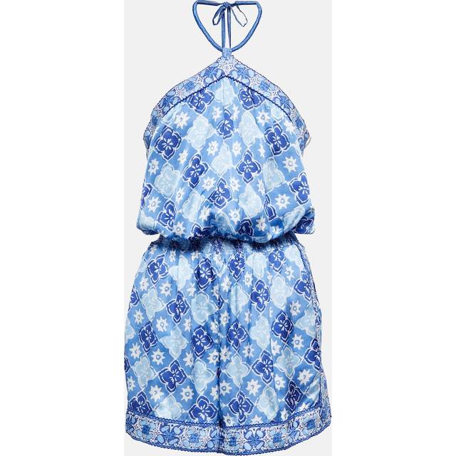 Poupette St Barth Isabelle printed halterneck jumpsuit