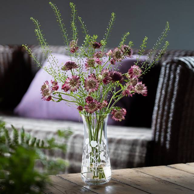 Dartington Crystal Bloom Table Vase - Clear (18cm H X 8cm W X 8cm D)