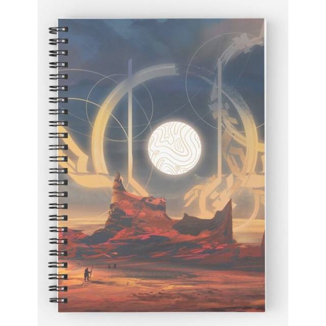 Spiral Notebook Geometry A5 120 Pages