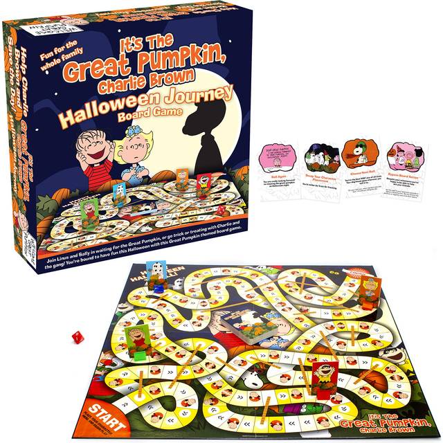 AQUARIUS Peanuts Great Pumpkin Board Game - Peanuts Themed Board Game - Fun Family Holiday Gift for Kids & Adults - Officially Licensed Peanuts Comics