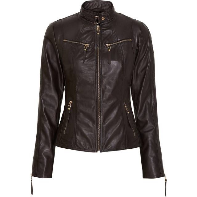 Btfcph, Jacka, Dam, S, Läder, Bikerjacka Skind 10245 - brown (S)