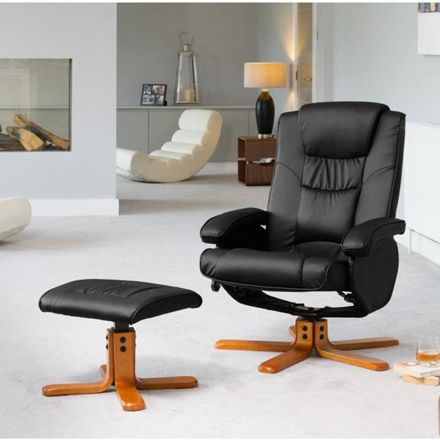 Severn Swivel Recliner - Black
