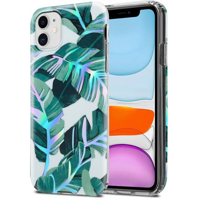 (BANANA LEAVES) Cadorabo Flower Case for Apple iPhone 11 Cover Protection TPU