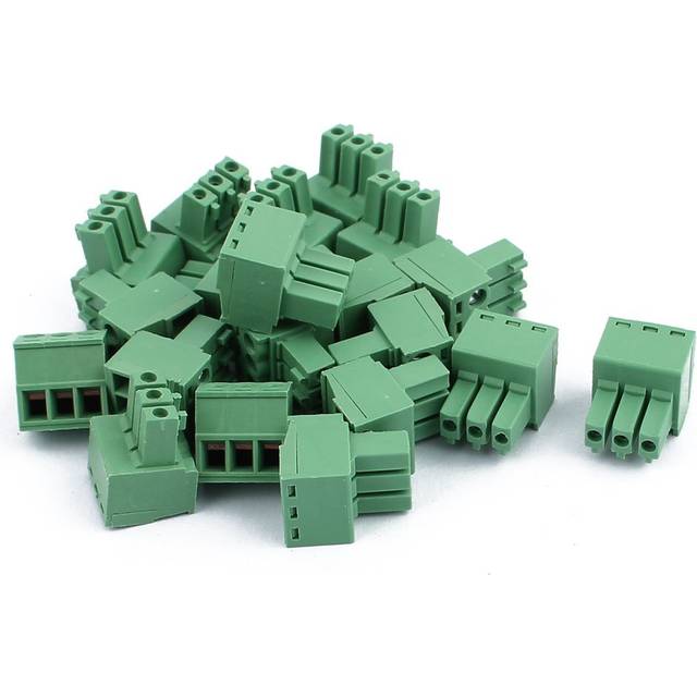 20pcs 300v kf2edgk 3.5mm pitch 3-pin pcb screw terminal block connector
