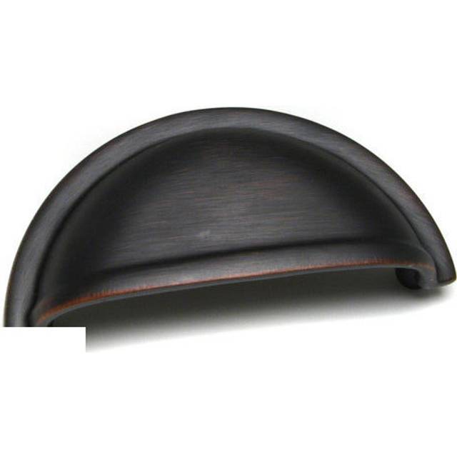 Richelieu Hardware BP50388BORB Kirkland Collection 3-inch (76 mm) Center-to-Center Brushed Oil-Rubbed Bronze Traditional Cup Shaped Cabinet and Drawer