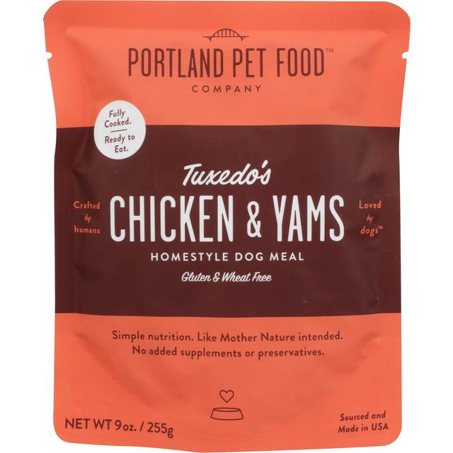 Portland Pet Food Wet Dog Food Tuxedo's Chicken & Yams 9 oz