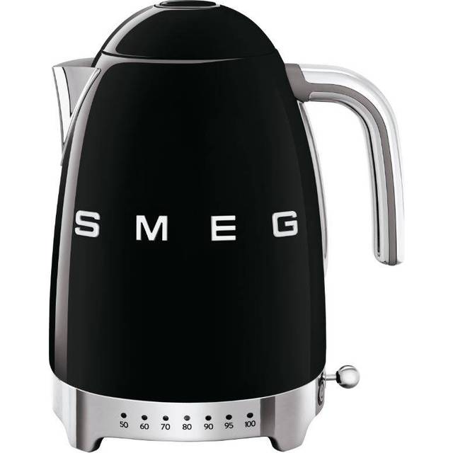Smeg KLF04BLUK 50`s Style Variable Temperature Kettle - Black