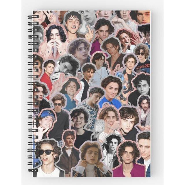 Spiral Notebook timmy glitter collage A5 120 Pages