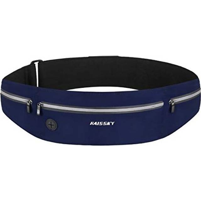 HAISSKY Running Belt, Waist Pack Ultra Light Fitness Belt Water Resistant Running Waist Pack for iPhone 12 Pro Max/11/11 Pro/SE 2/XS/XR/X/8 Plus Waist