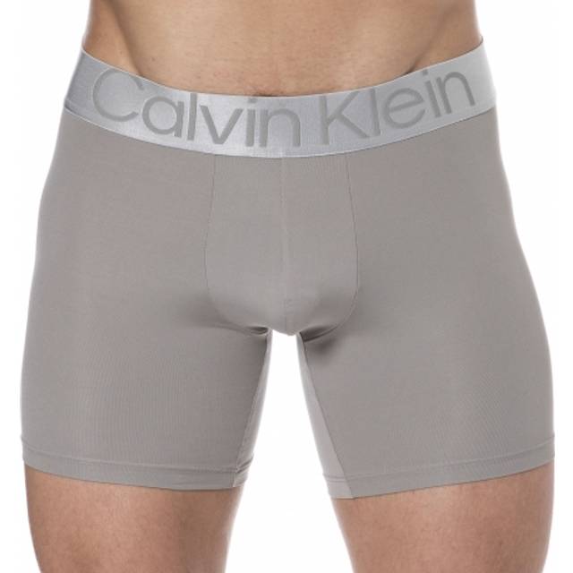 Calvin Klein Steel Micro Long Boxer Briefs - Beige