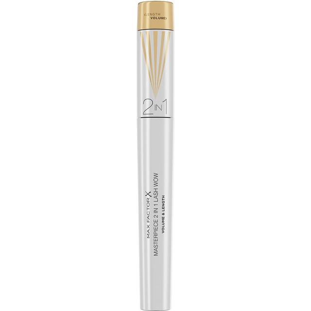 Max Factor Masterpiece Lash Wow Förlängande, böjande och volymskapande maskara Med 2-i-1 borste Skugga Black Brown 7 ml