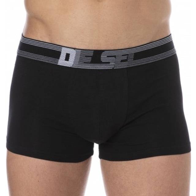 Diesel Damien Cotton Boxer Briefs - Black - Blue