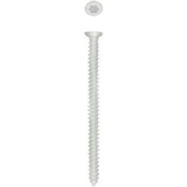 Rawlplug WHO Countersunk Frame Screws - 7.5 x 72mm - Silver