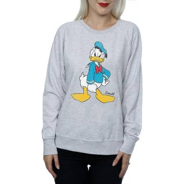 Angry Donald Duck Heather Sweatshirt - Grey - XL