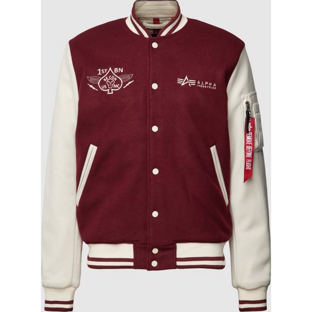 Jacket Alpha Industries Varsity Air Force - Rouge - L