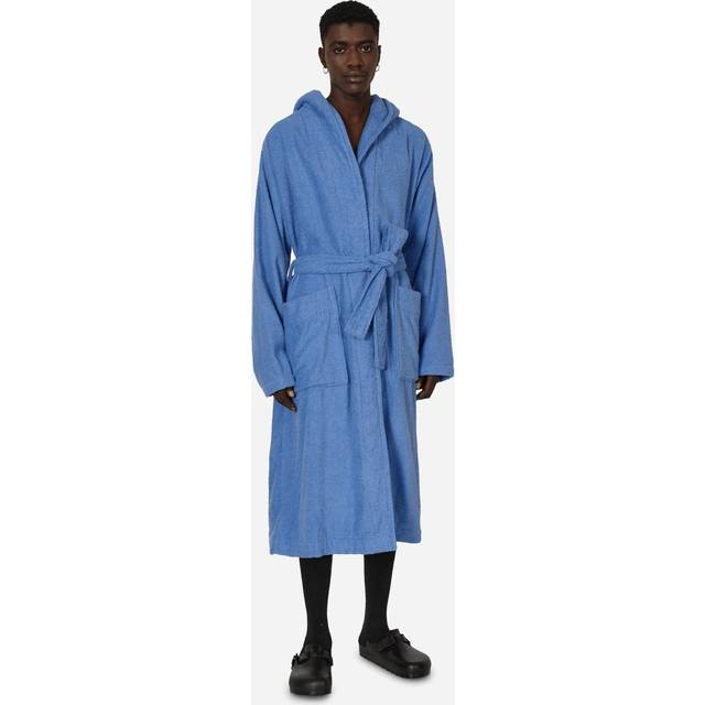 Tekla Classic Bathrobe - Blue - M