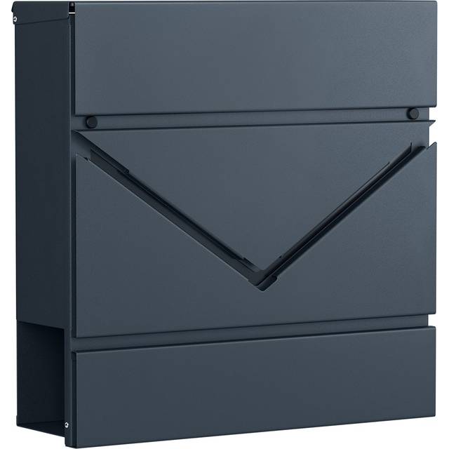 Wall-Mounted Letter Box with Lock and Lid