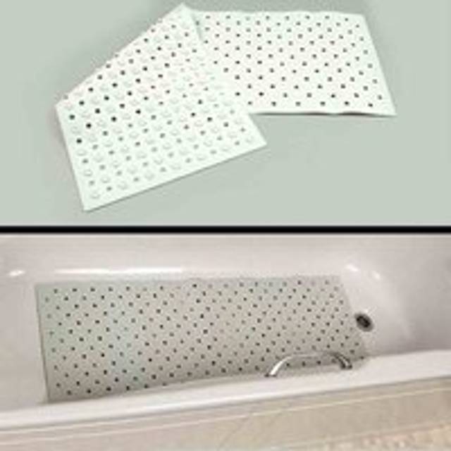 NRS Healthcare Rubber Bath Mat, White