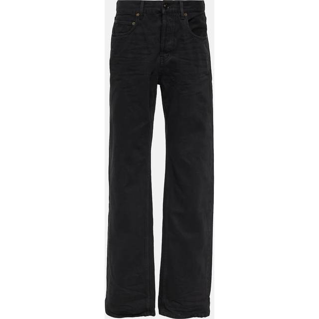 Saint Laurent High-rise wide-leg jeans - black (30)