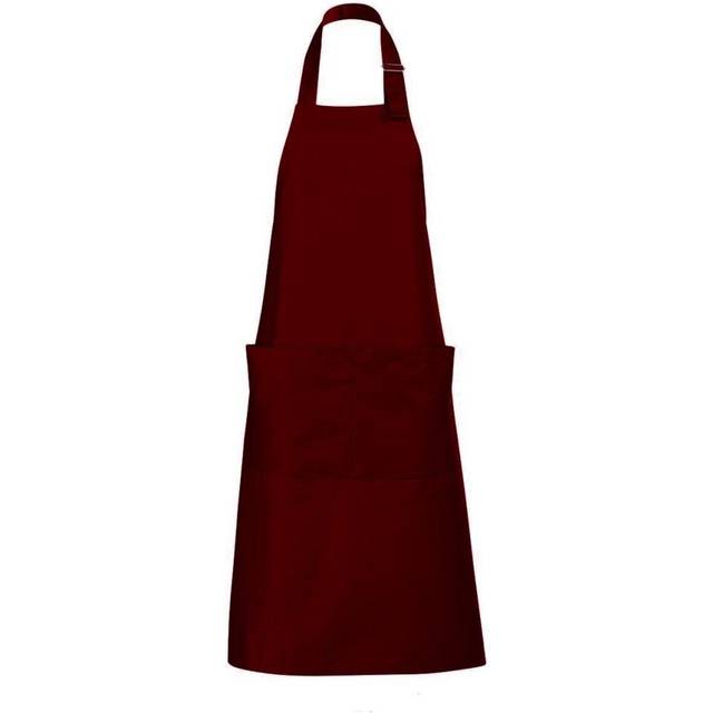 (ONE, Burgundy) SOLS Unisex Gala Long Bib Apron / Barwear