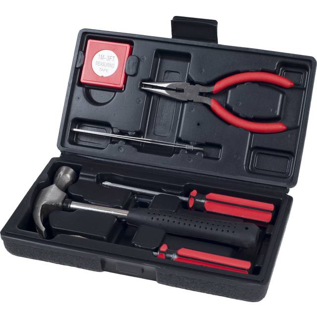 Stalwart - 75-HT1007 Household Hand Tools  Tool Set - 6 Piece by   Set Includes - Hammer  Screwdriver Set  Pliers (Tool Kit for the Home  Office  or C