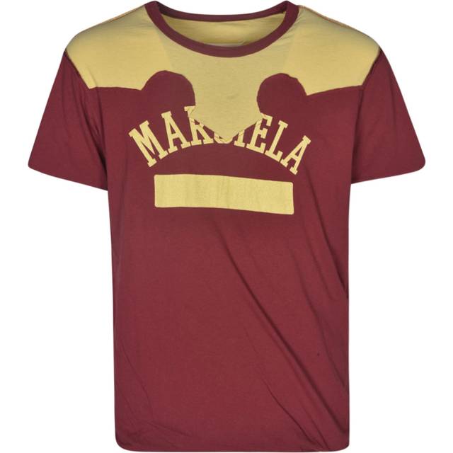 Maison Margiela Man T-shirt Burgundy Size XL Cotton - Red