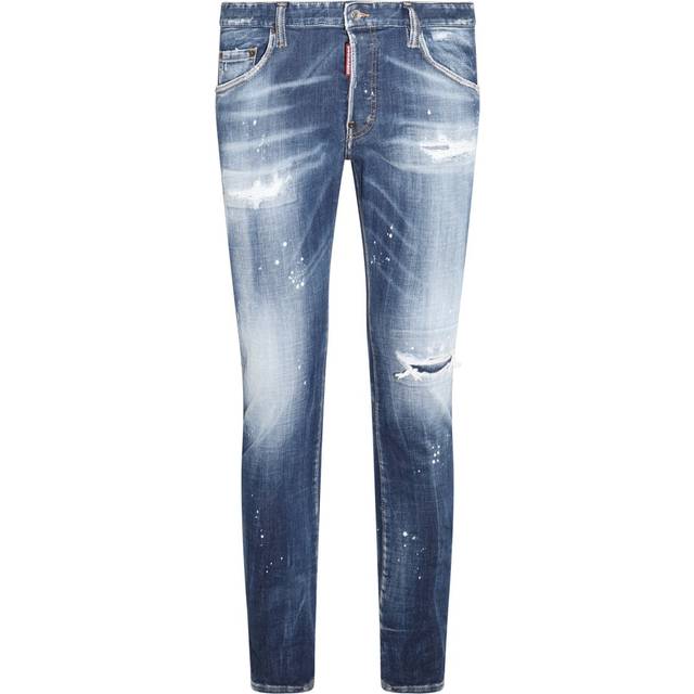 Dsquared2, Skinny Jeans, male, Blue, M, Skater Jean Blue Cotton Blend