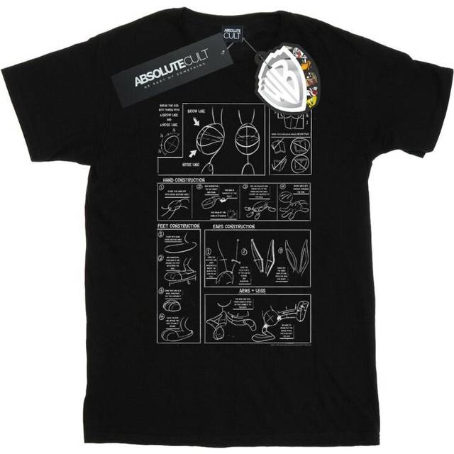 Bugs Bunny Construction T-Shirt - Black - L