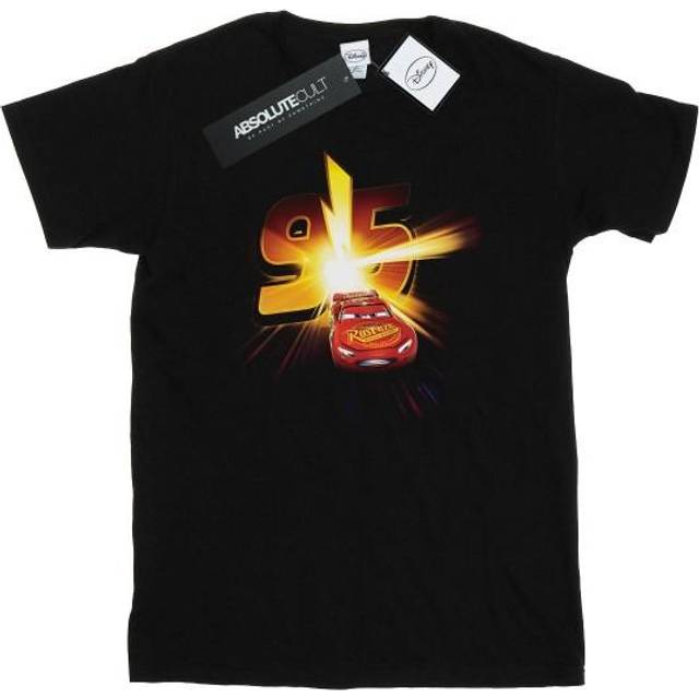 (XL, Black) Disney Mens Cars Lightning McQueen Burst T-Shirt