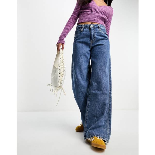 Levi's – '94 – Mellanblå baggy jeans med vida ben