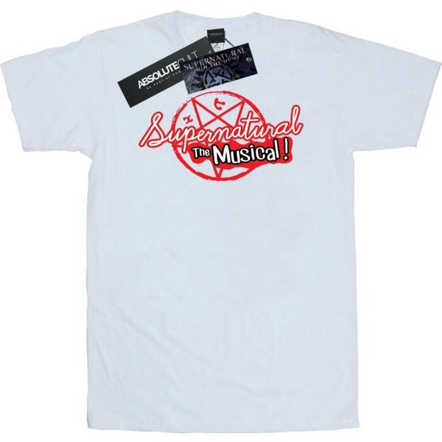 (M, White) Supernatural Mens The Musical T-Shirt