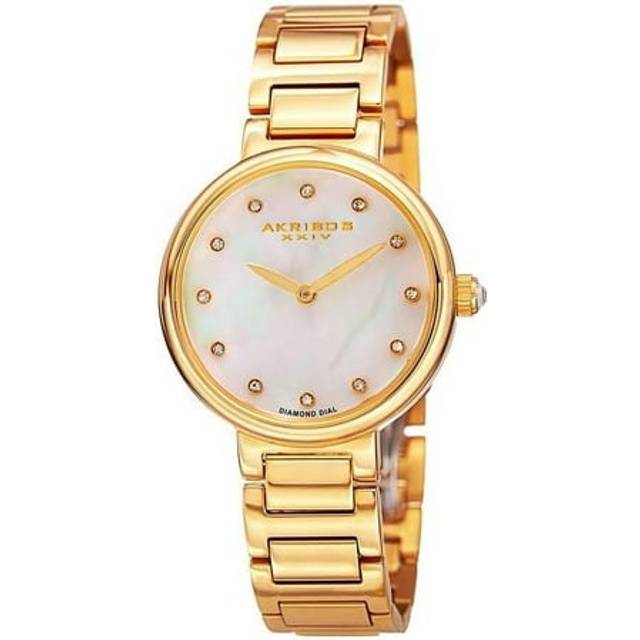 Womens AK877 Casual Watch Round Case - Metallics - One Size